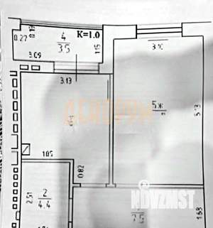 1-к квартира, вторичка, 42м2, 3/8 этаж