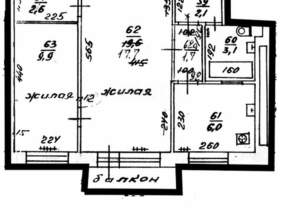 2-к квартира, вторичка, 43м2, 2/5 этаж