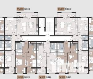 2-к квартира, строящийся дом, 80м2, 10/10 этаж