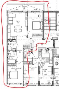 2-к квартира, вторичка, 75м2, 7/8 этаж