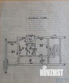 2-к квартира, вторичка, 52м2, 2/3 этаж