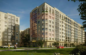 2-к квартира, строящийся дом, 62м2, 1/9 этаж