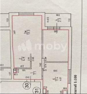 2-к квартира, вторичка, 48м2, 5/16 этаж