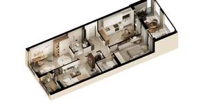 3-к квартира, вторичка, 88м2, 2/7 этаж