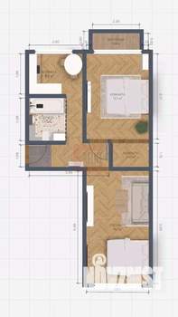2-к квартира, вторичка, 47м2, 2/5 этаж