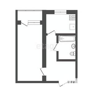 1-к квартира, вторичка, 30м2, 4/5 этаж