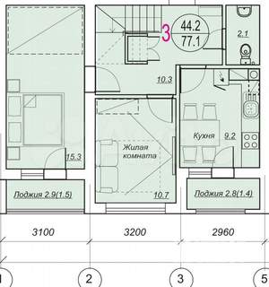 3-к квартира, вторичка, 80м2, 5/5 этаж