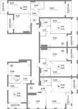 1-к квартира, вторичка, 45м2, 6/7 этаж
