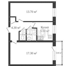 2-к квартира, вторичка, 45м2, 2/5 этаж