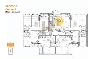 2-к квартира, вторичка, 63м2, 4/8 этаж
