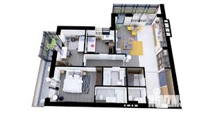 3-к квартира, вторичка, 88м2, 2/4 этаж