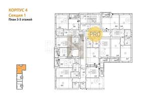 1-к квартира, вторичка, 40м2, 7/10 этаж