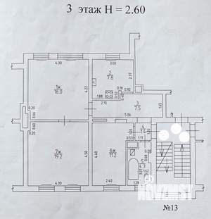 3-к квартира, вторичка, 69м2, 3/3 этаж