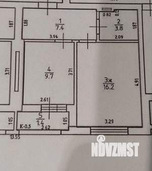 1-к квартира, вторичка, 37м2, 5/10 этаж