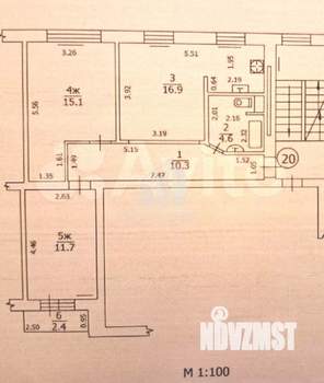 3-к квартира, вторичка, 59м2, 5/9 этаж