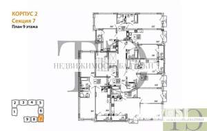2-к квартира, вторичка, 65м2, 9/9 этаж