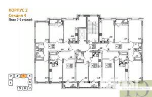 1-к квартира, вторичка, 39м2, 7/9 этаж
