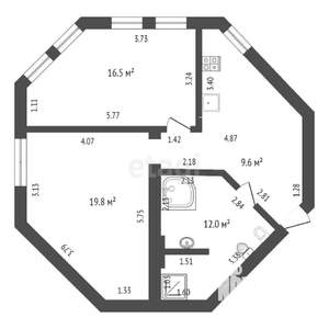 2-к квартира, вторичка, 139м2, 7/8 этаж