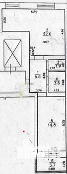 2-к квартира, вторичка, 52м2, 4/9 этаж