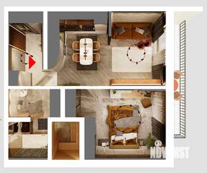 1-к квартира, вторичка, 62м2, 5/13 этаж