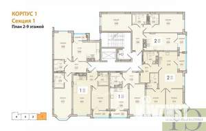 2-к квартира, вторичка, 61м2, 7/9 этаж