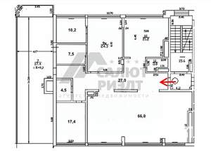 3-к квартира, вторичка, 181м2, 9/10 этаж