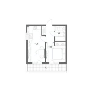 1-к квартира, вторичка, 36м2, 7/8 этаж