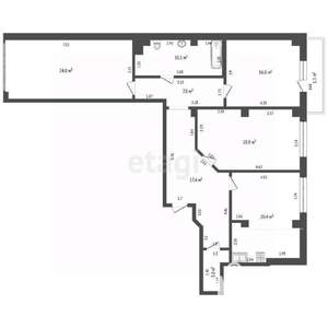 3-к квартира, вторичка, 120м2, 10/12 этаж