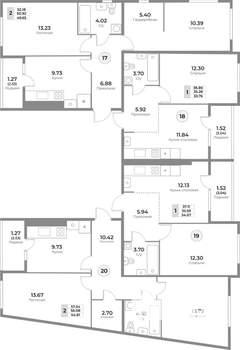 2-к квартира, вторичка, 56м2, 5/10 этаж