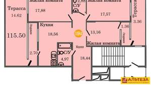 3-к квартира, вторичка, 124м2, 2/8 этаж