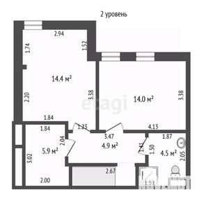 3-к квартира, вторичка, 91м2, 5/7 этаж