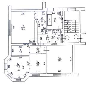 3-к квартира, вторичка, 88м2, 2/4 этаж