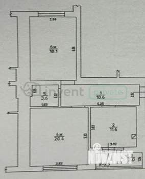 2-к квартира, вторичка, 66м2, 9/10 этаж