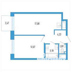 1-к квартира, вторичка, 38м2, 5/26 этаж