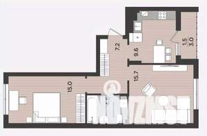 2-к квартира, вторичка, 56м2, 2/9 этаж