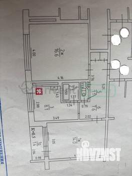 2-к квартира, вторичка, 52м2, 4/9 этаж