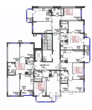 1-к квартира, строящийся дом, 39м2, 8/9 этаж