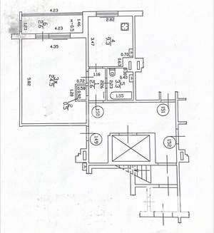 2-к квартира, вторичка, 40м2, 1/9 этаж