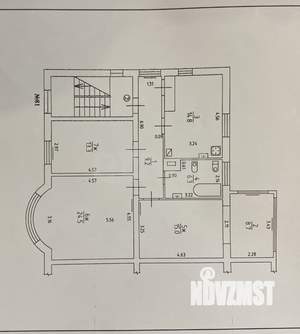 3-к квартира, вторичка, 92м2, 2/2 этаж