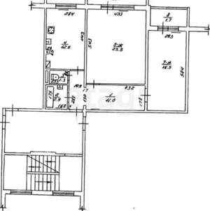 2-к квартира, вторичка, 74м2, 3/6 этаж
