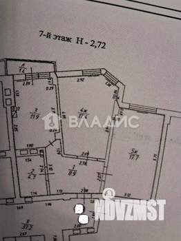 2-к квартира, вторичка, 61м2, 7/8 этаж
