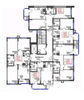 3-к квартира, строящийся дом, 75м2, 6/9 этаж