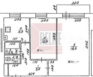2-к квартира, вторичка, 45м2, 3/9 этаж