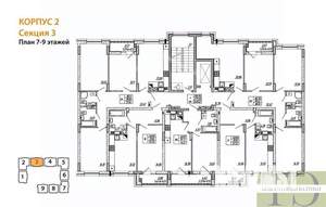 1-к квартира, вторичка, 39м2, 7/9 этаж
