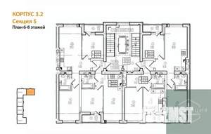 2-к квартира, вторичка, 56м2, 6/9 этаж