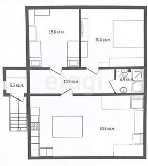 3-к квартира, вторичка, 108м2, 1/3 этаж