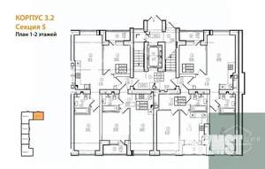 2-к квартира, вторичка, 55м2, 2/9 этаж