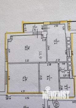 2-к квартира, вторичка, 61м2, 12/16 этаж