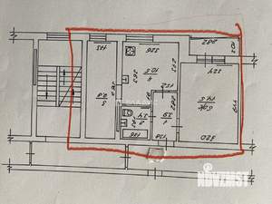 2-к квартира, вторичка, 44м2, 4/5 этаж