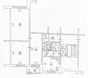 2-к квартира, вторичка, 64м2, 5/5 этаж